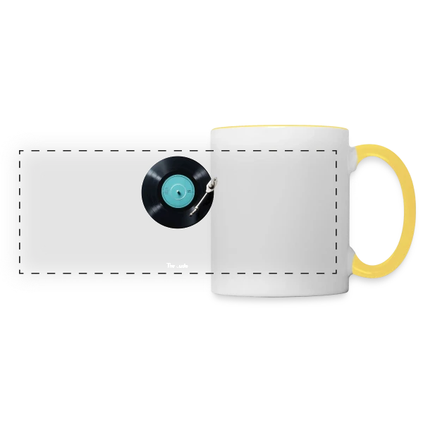 Ma Chanson Préférée Personnalisée sur Mug panoramique contrasté et blanc