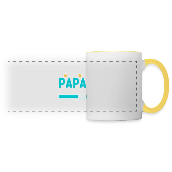 Je Vais Encore Être Papa en 2026 : Patience ! sur Mug panoramique contrasté et blanc