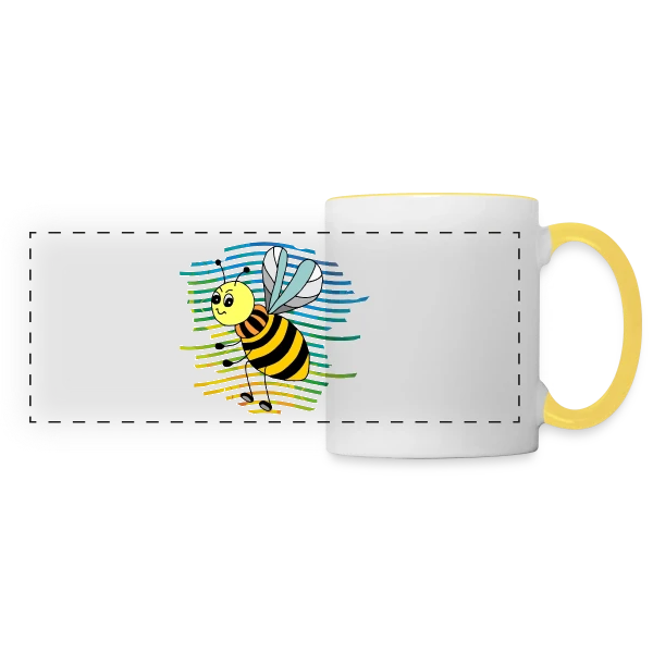 Insectes Fascinants : La Beauté Naturelle sur Mug panoramique contrasté et blanc