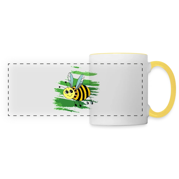 Insectes Fascinants : Merveilles de la Nature sur Mug panoramique contrasté et blanc