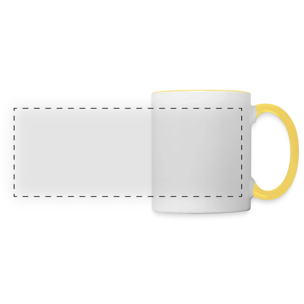 poker team sur Mug panoramique contrasté et blanc