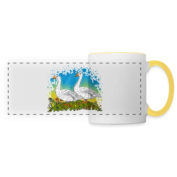 Code Mystère 4619 sur Mug panoramique contrasté et blanc