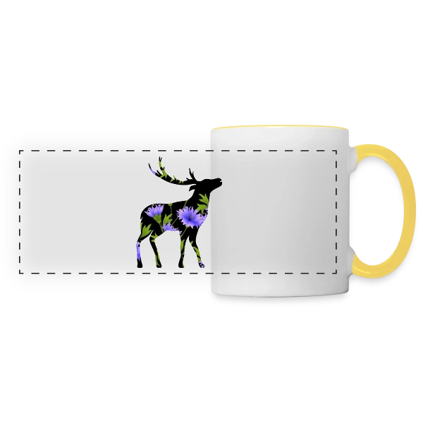 L'Année 1808 - Style Vintage sur Mug panoramique contrasté et blanc