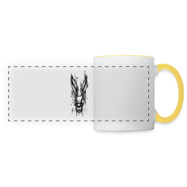 L'Art du Livre Tatoué sur Mug panoramique contrasté et blanc