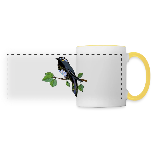 Numéro Unique 2967 sur Mug panoramique contrasté et blanc