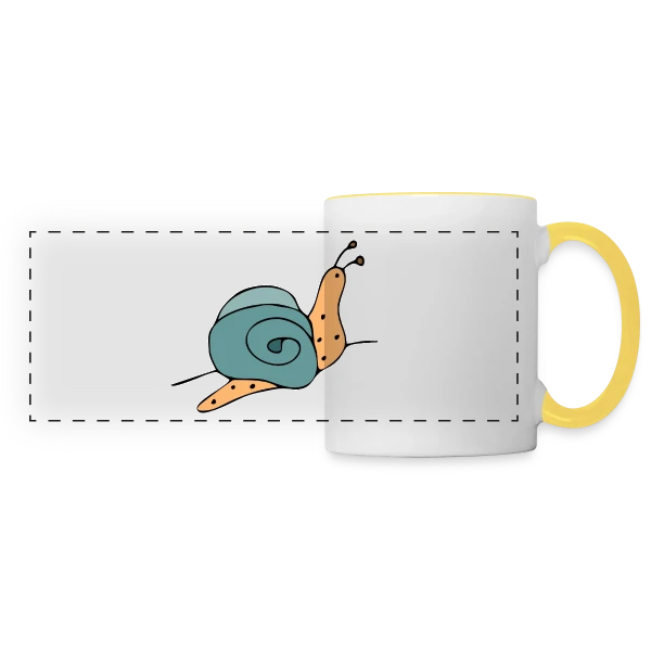 Code Mystère Énigmatique sur Mug panoramique contrasté et blanc