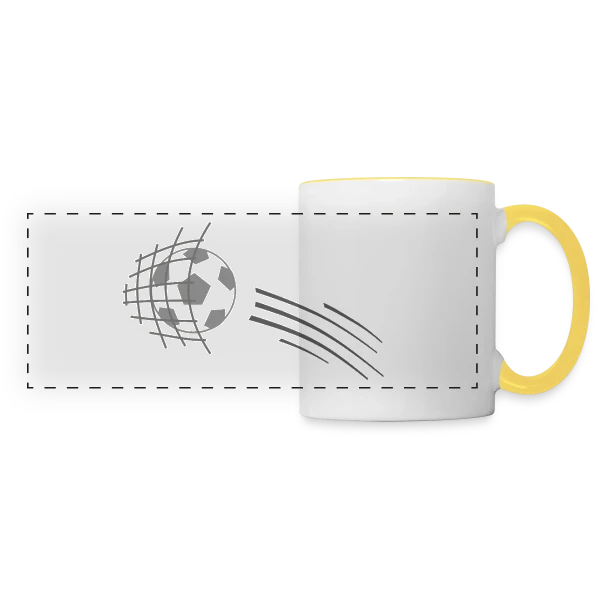 Pikachu Cartoon Éclair sur Mug panoramique contrasté et blanc