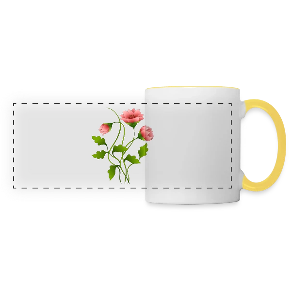 Design Numérique 2141 sur Mug panoramique contrasté et blanc