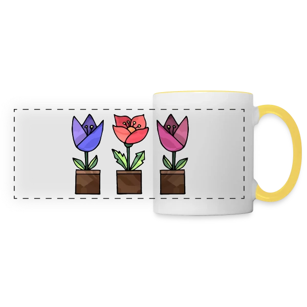 Numéro Iconique 2268 sur Mug panoramique contrasté et blanc