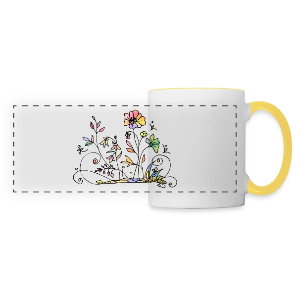 Code Secret 2255 sur Mug panoramique contrasté et blanc