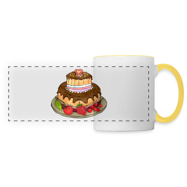 Code Mystère 4101 sur Mug panoramique contrasté et blanc