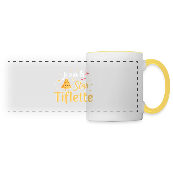 Onze - L'Élégance du Chiffre sur Mug panoramique contrasté et blanc