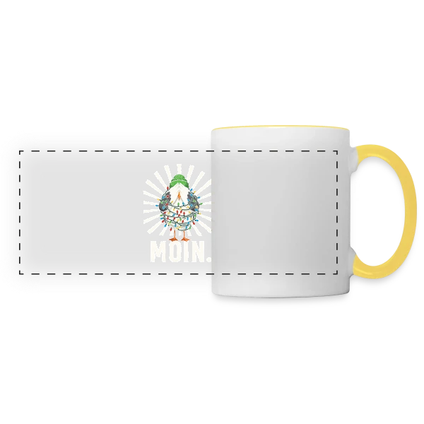 Élégance Pure et Simple sur Mug panoramique contrasté et blanc