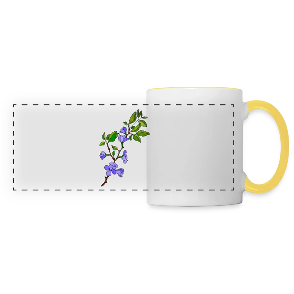 Signature Numérique sur Mug panoramique contrasté et blanc