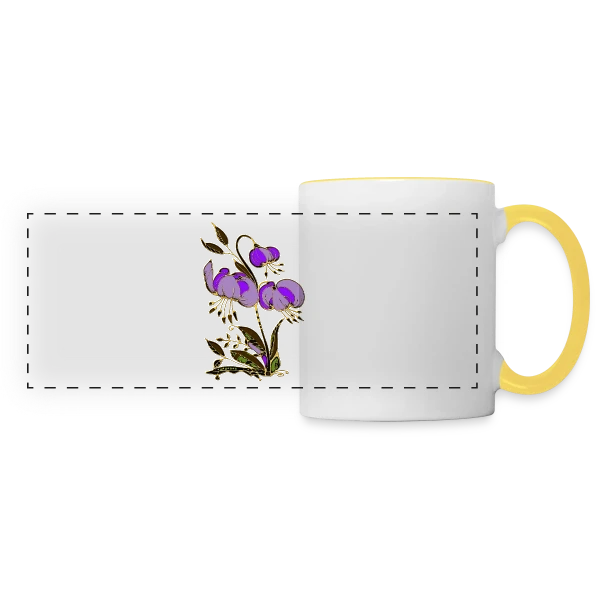 L'Éclat Mystérieux sur Mug panoramique contrasté et blanc