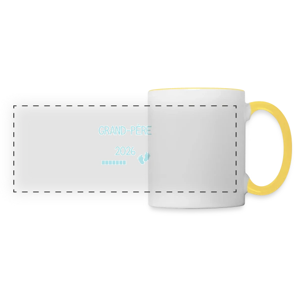 Arrière-Grand-Père 2026 : Bientôt Papy sur Mug panoramique contrasté et blanc