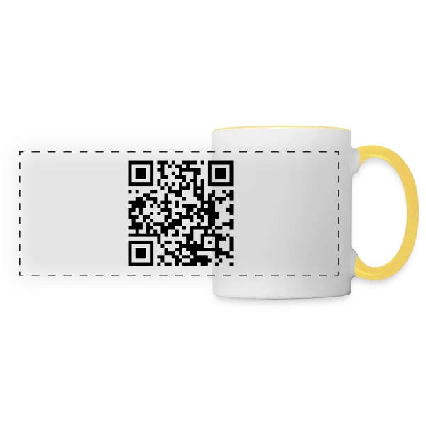 Mystère Merw sur Mug panoramique contrasté et blanc