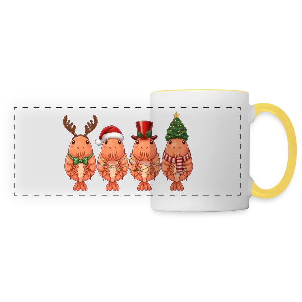 Motif Vibrations Abstraites sur Mug panoramique contrasté et blanc