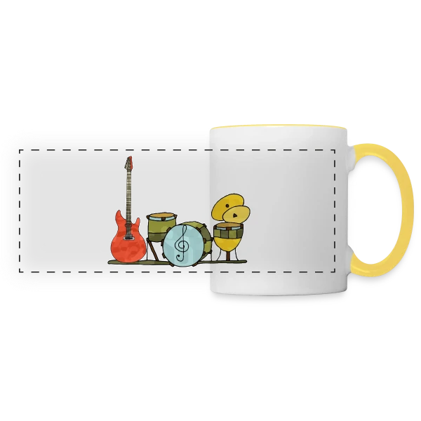 L'Énigme Numérique 3588 sur Mug panoramique contrasté et blanc