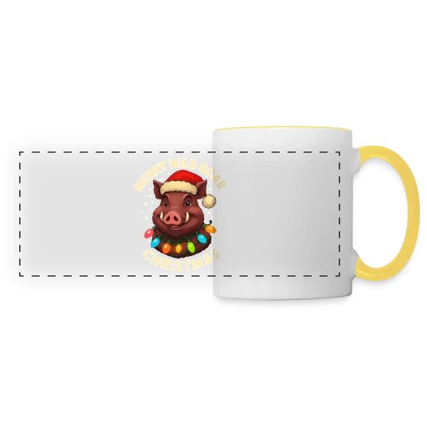 Énigme Graphique sur Mug panoramique contrasté et blanc