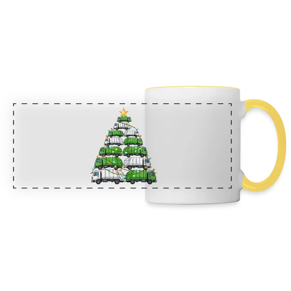 Code Indéchiffrable sur Mug panoramique contrasté et blanc