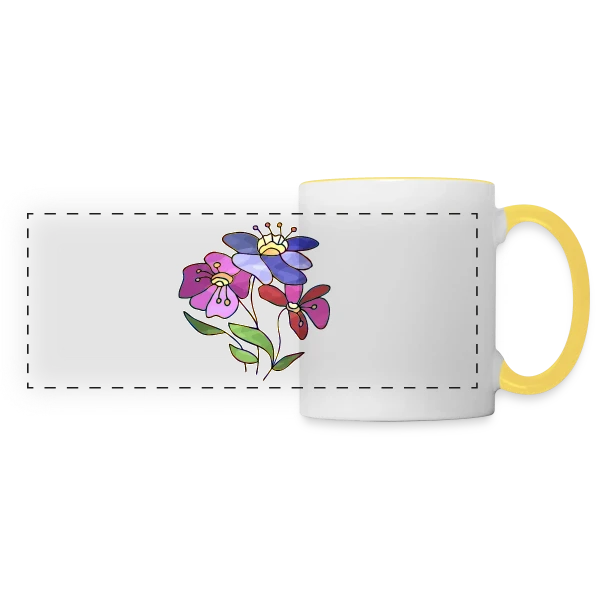 Code Secret 3516 sur Mug panoramique contrasté et blanc