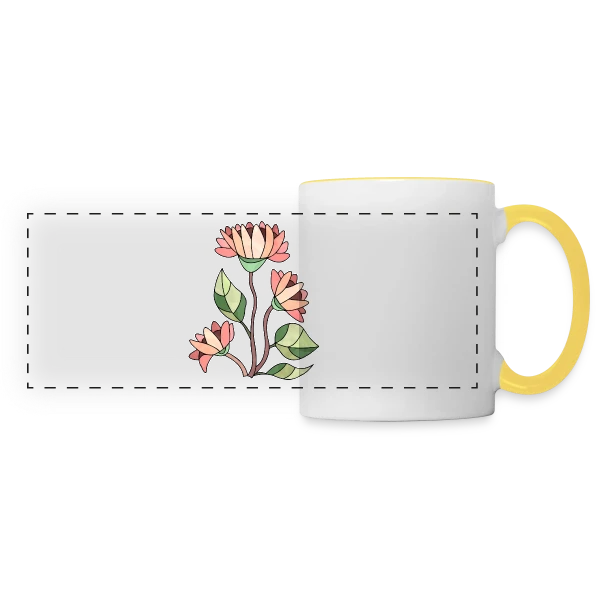 Le Chiffre 3512 sur Mug panoramique contrasté et blanc