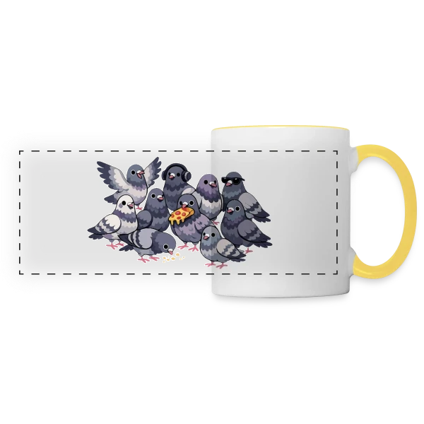 Esprit Créatif & Libre sur Mug panoramique contrasté et blanc
