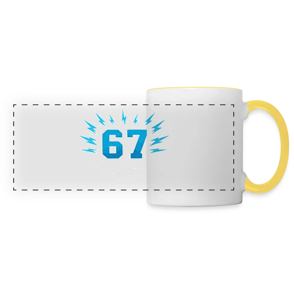 Connexion Numérique sur Mug panoramique contrasté et blanc