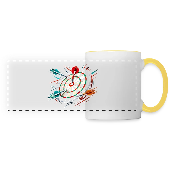 Séquence Aléatoire sur Mug panoramique contrasté et blanc