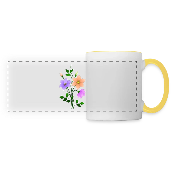 Signature Numérique 3738 sur Mug panoramique contrasté et blanc