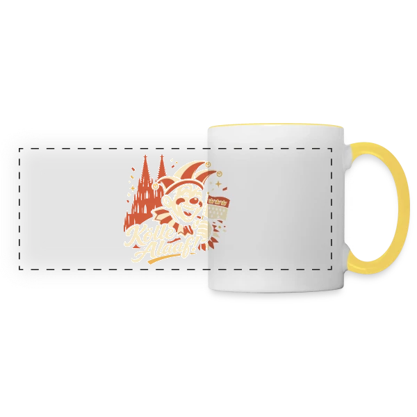 Graphique Tendance sur Mug panoramique contrasté et blanc