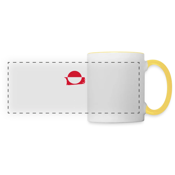 Explosion de Couleurs sur Mug panoramique contrasté et blanc