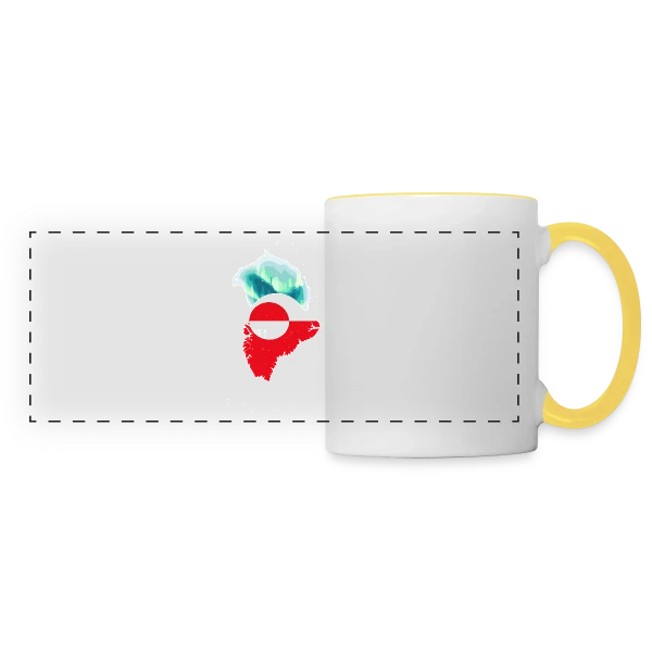 Vibrations Graphiques sur Mug panoramique contrasté et blanc