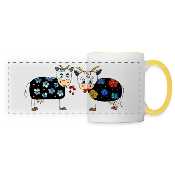 Millésime 2014 : L'Année d'Exception sur Mug panoramique contrasté et blanc