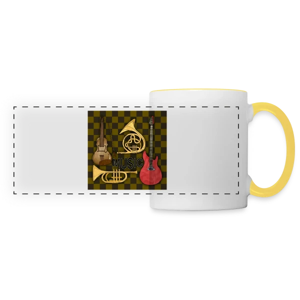 Énigme Numérique 4233 sur Mug panoramique contrasté et blanc