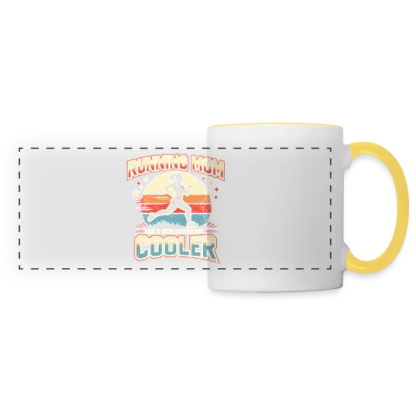 Création Originale Minimaliste sur Mug panoramique contrasté et blanc