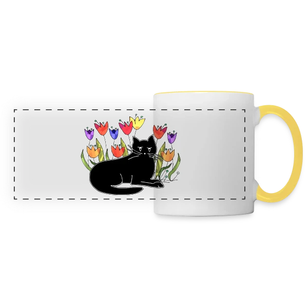 Code 3311 : Minimaliste & Tendance sur Mug panoramique contrasté et blanc