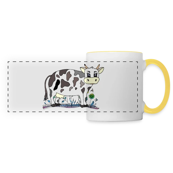 Mystère Numérique 1150 sur Mug panoramique contrasté et blanc
