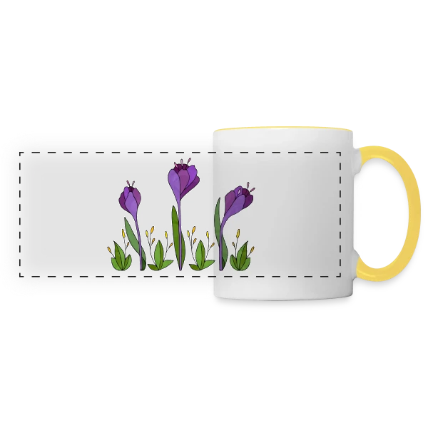 Design 4133 Énigme Urbaine sur Mug panoramique contrasté et blanc