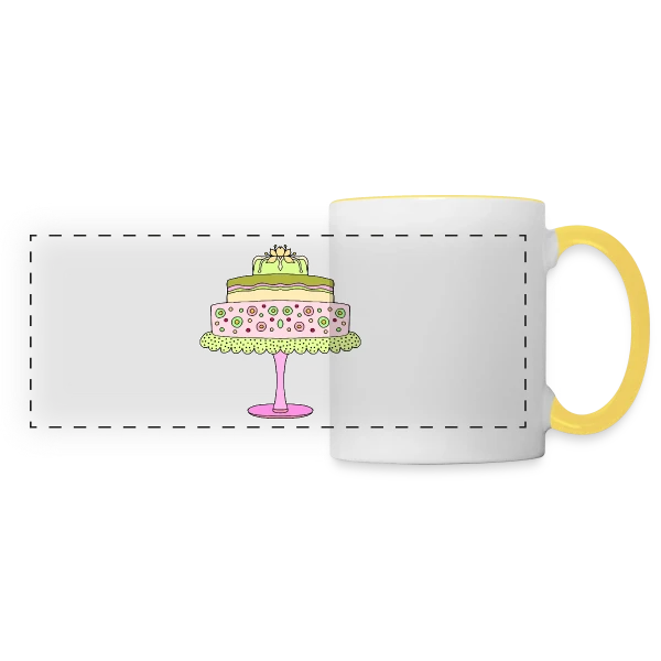 Signature 3184 sur Mug panoramique contrasté et blanc
