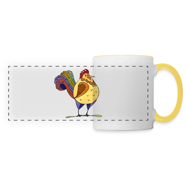 Énigme Numérique 4194 sur Mug panoramique contrasté et blanc