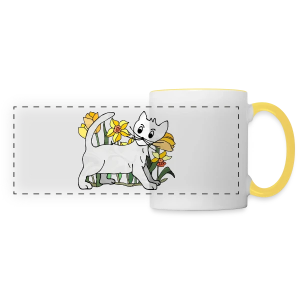 L'Énigme du Code 4093 sur Mug panoramique contrasté et blanc
