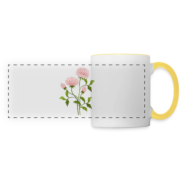 Fusion Numérique sur Mug panoramique contrasté et blanc