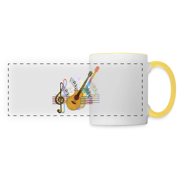 Le Mystère du 4976 sur Mug panoramique contrasté et blanc