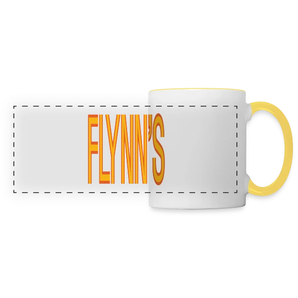 Flynns Arcade - Hommage au Rétro-Gaming sur Mug panoramique contrasté et blanc
