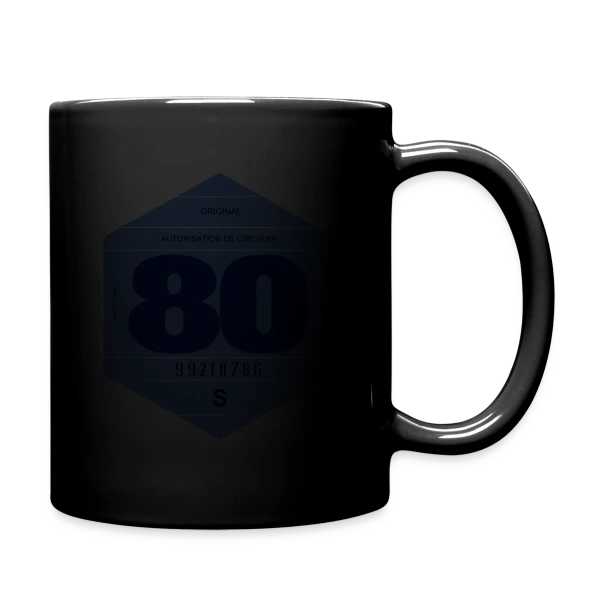 Vignette Automobile Rétro France Années 80 sur Mug uni