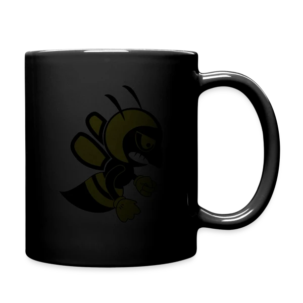 Abeille Furieuse Cartoon sur Mug uni