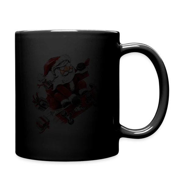 Père Noël Skateur Fou sur Mug uni