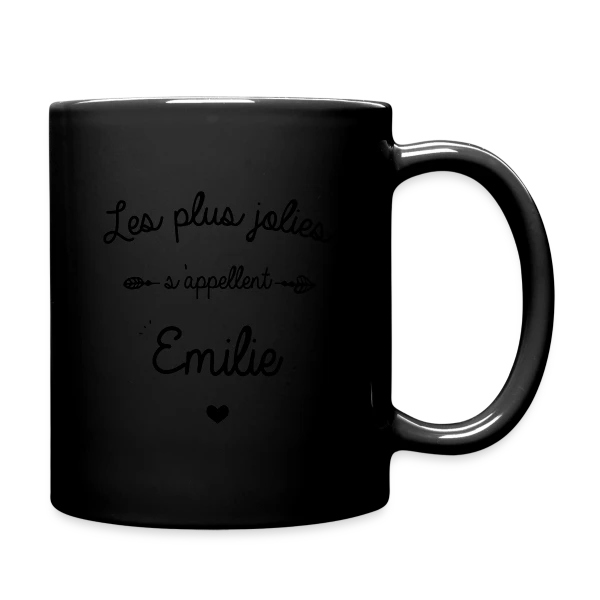 Prénom 'Émilie' - Le Cadeau Personnalisé Idéal sur Mug uni